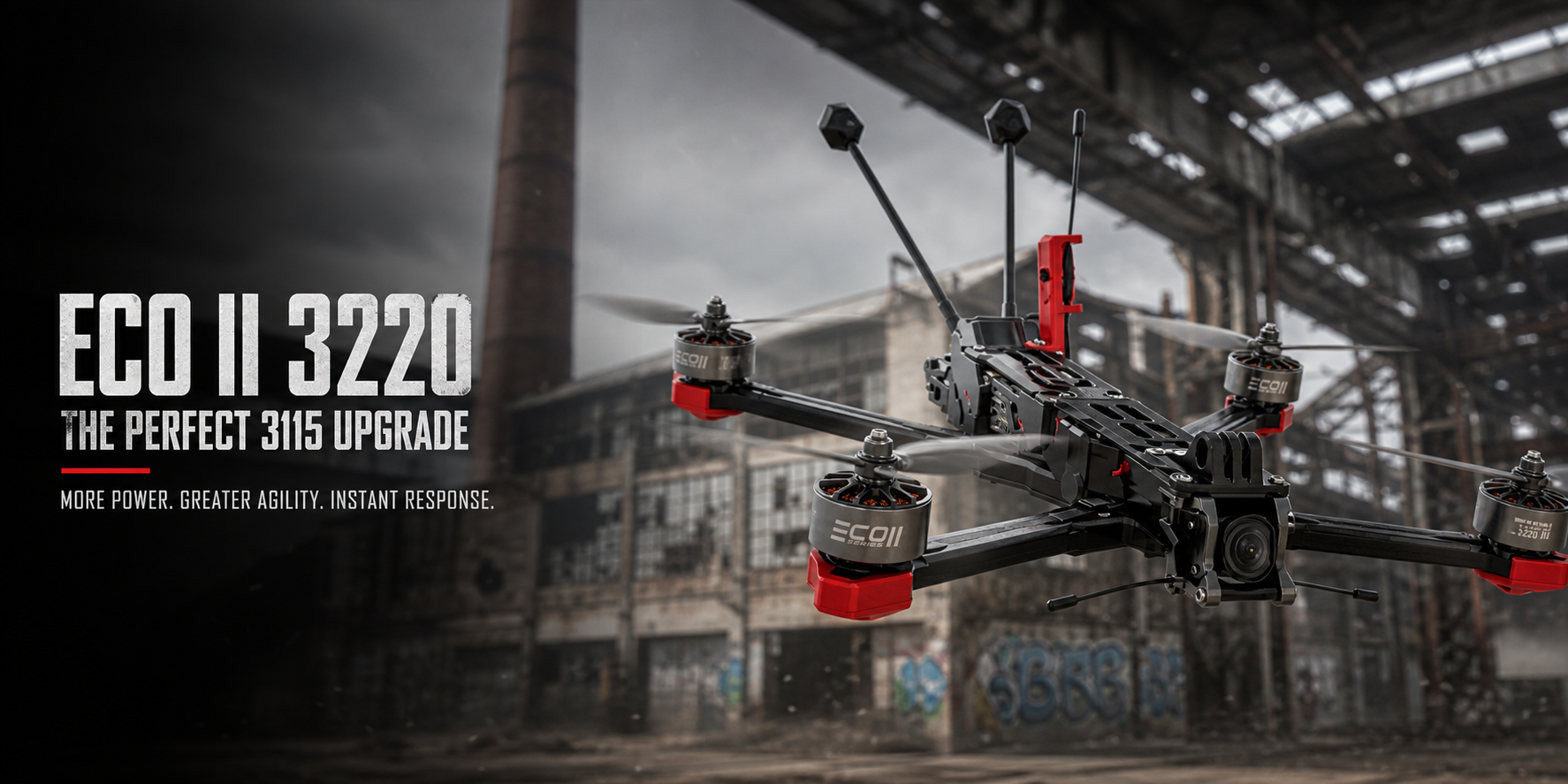 EMAX ECO II 3220 brushless motor upgrade for large FPV drones